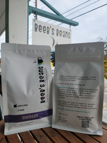 Beeb's Beans Medium Roast Coffee | Fresh Roasted Whole Bean or